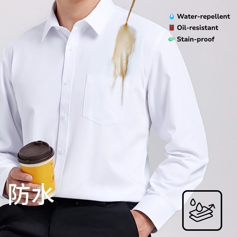 Office Tech Wear - Kemeja Lengan Panjang Pria Tahan Air