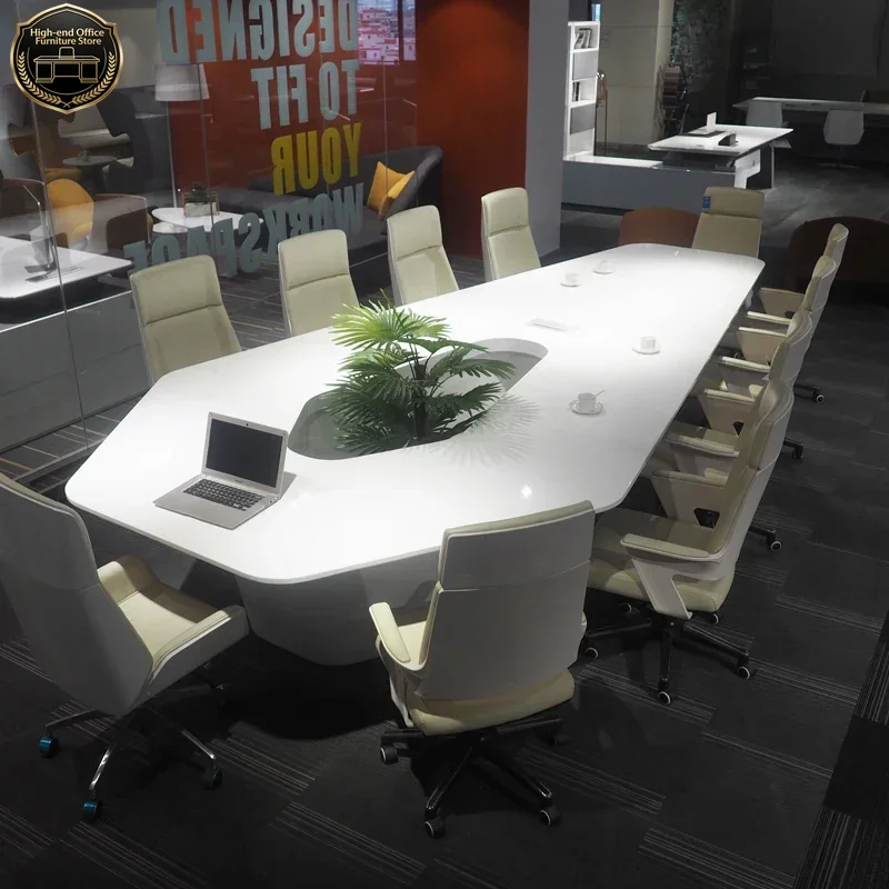 Office Tech Room - Furnitur Kantor Pintar Modern Putih Berteknologi