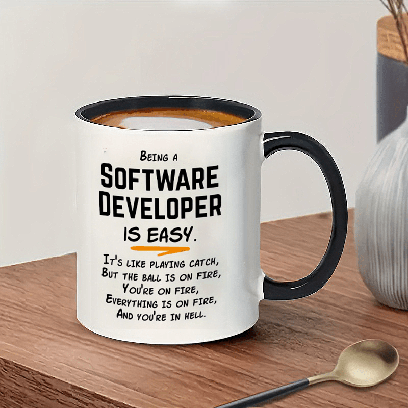 Office And Tech - Mug Keramik 11oz dengan Humor untuk
