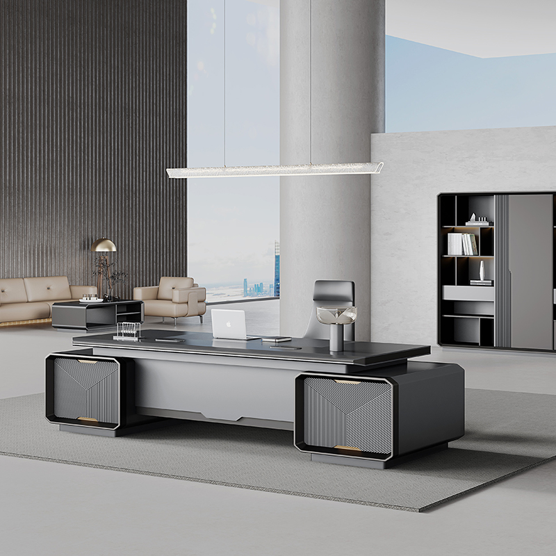 Office Tech Design - -Meja Kayu Mewah Modern Desain Meja