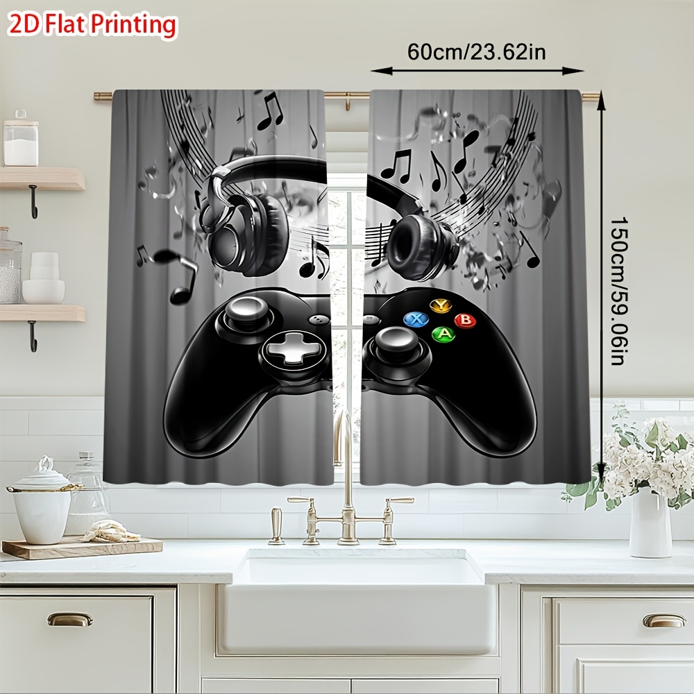 Office Tech Room - 2 Buah Tirai Pengontrol Game Headphone