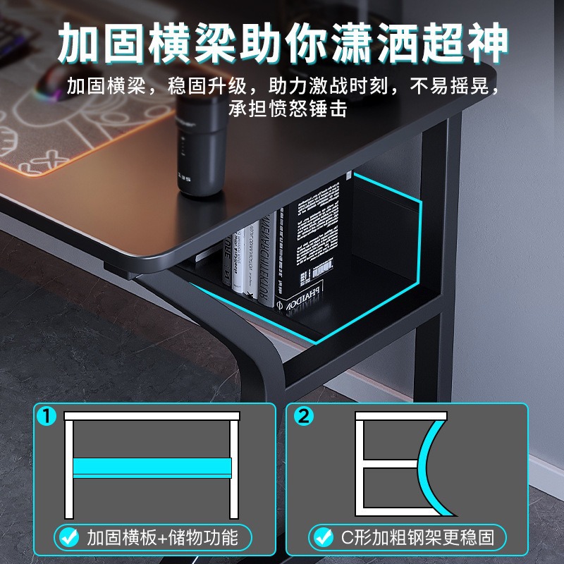 Meja Komputer Modern Tech-sens - Office Tech Design ulasan dan harga