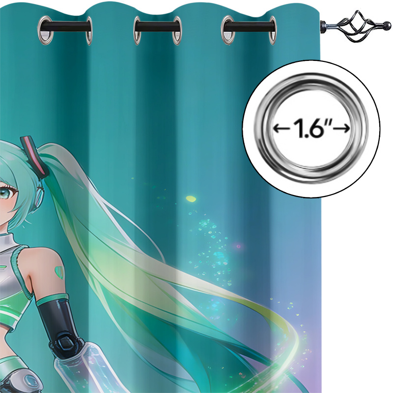 2 Buah Tirai Blackout Hatsune  - Office Tech Room ulasan dan harga