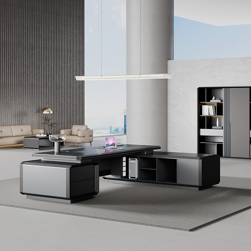 -Meja Kayu Mewah Modern Desain - Office Tech Design ulasan dan harga